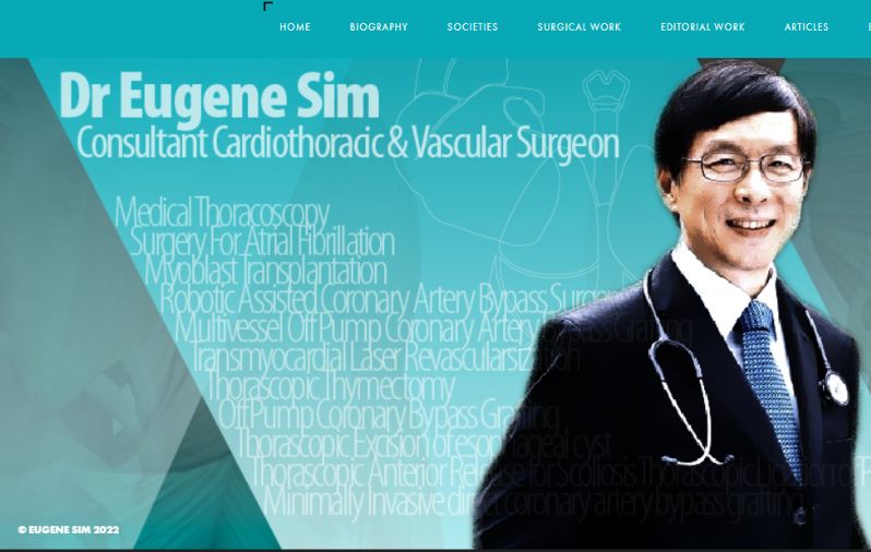 Dr Eugene Sim heart surgeon